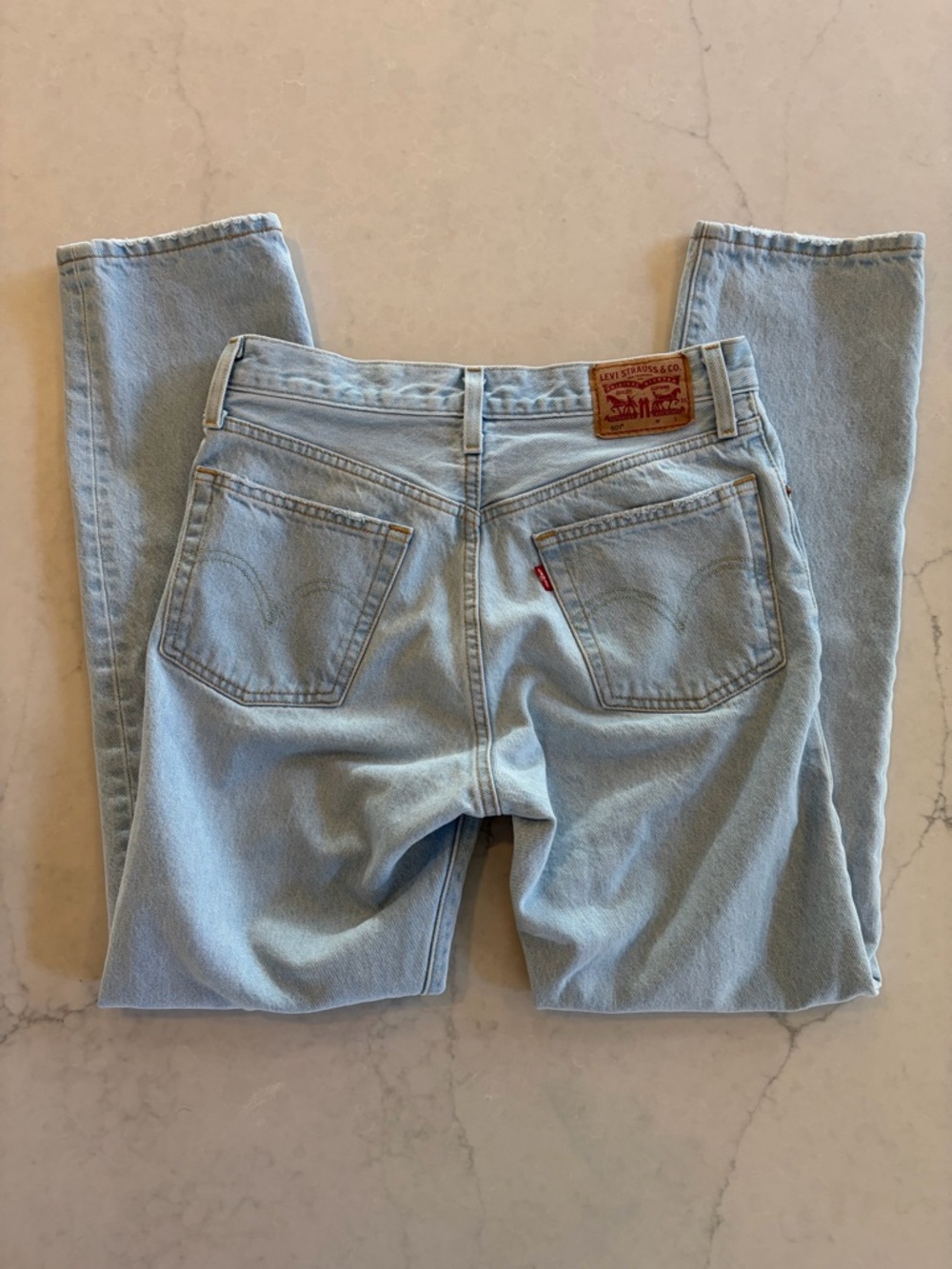 Levi's Light Blue 501 Jeans High Waisted W:26